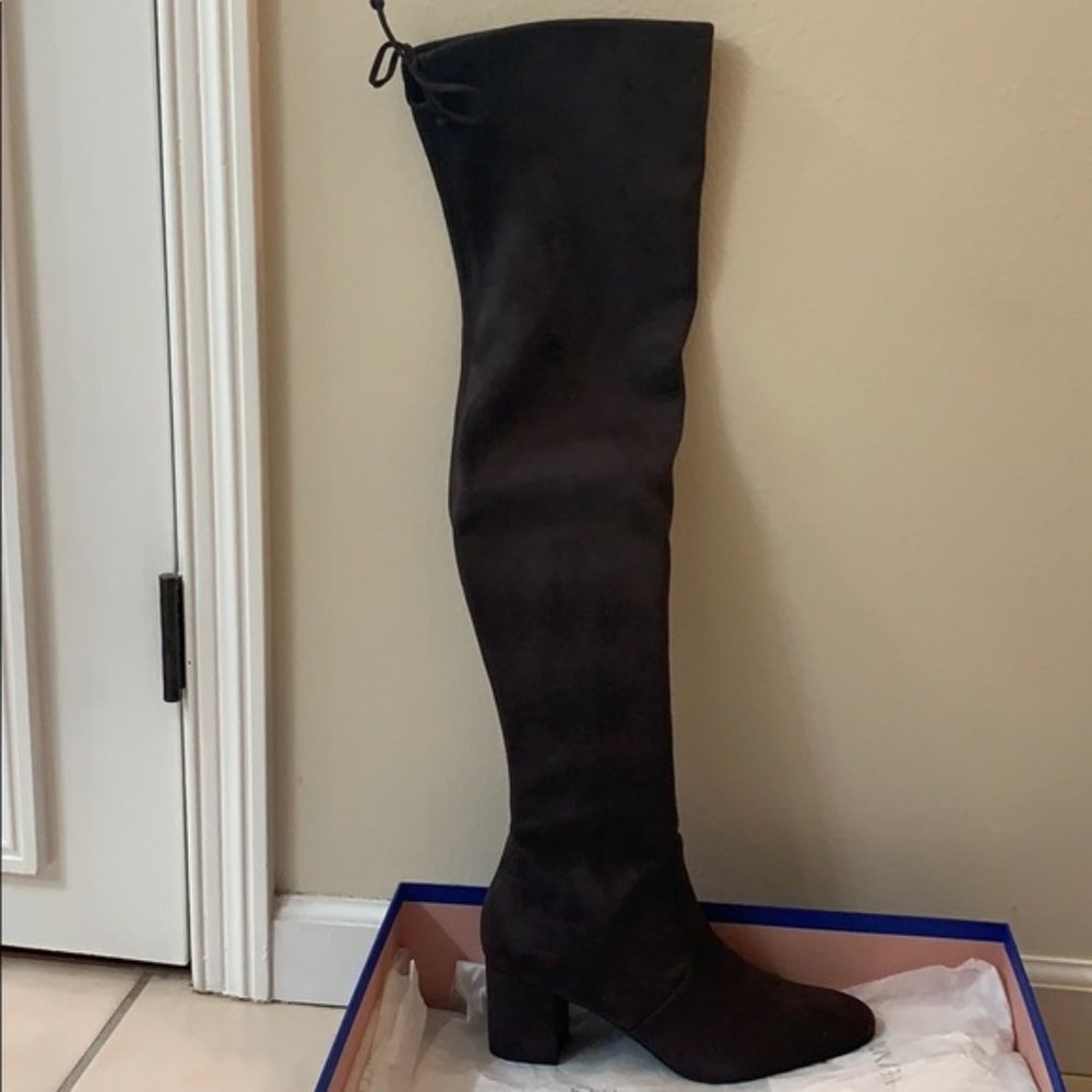 Stuart Weitzman Genna Over-the-Knee Boots w/ ties
